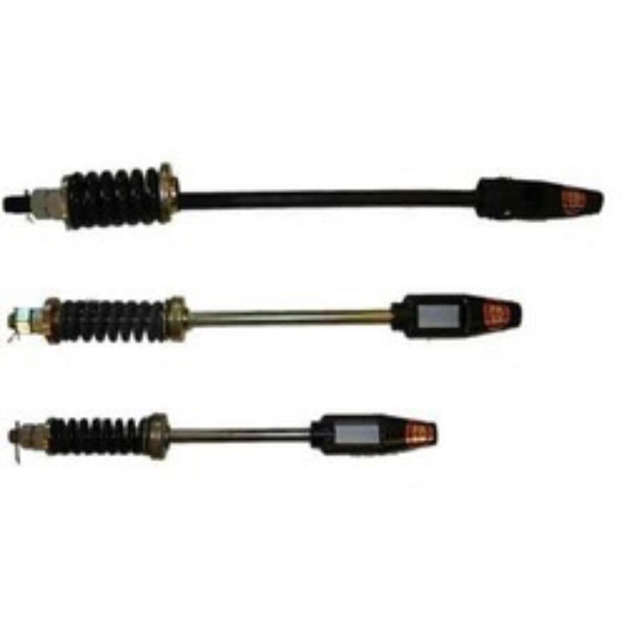 Spring rods with buffer ends